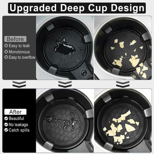 SINGARO Universal Non-Slip Car Cup Holder Inserts